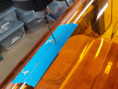 Drilling holes for DIY Amber Toms like Ludwig Vistalite