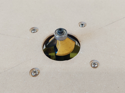 Router bit for DIY Amber Toms like Ludwig Vistalite